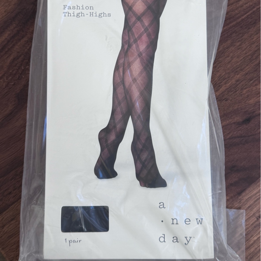 a new day Black Fashion Thigh-Highs